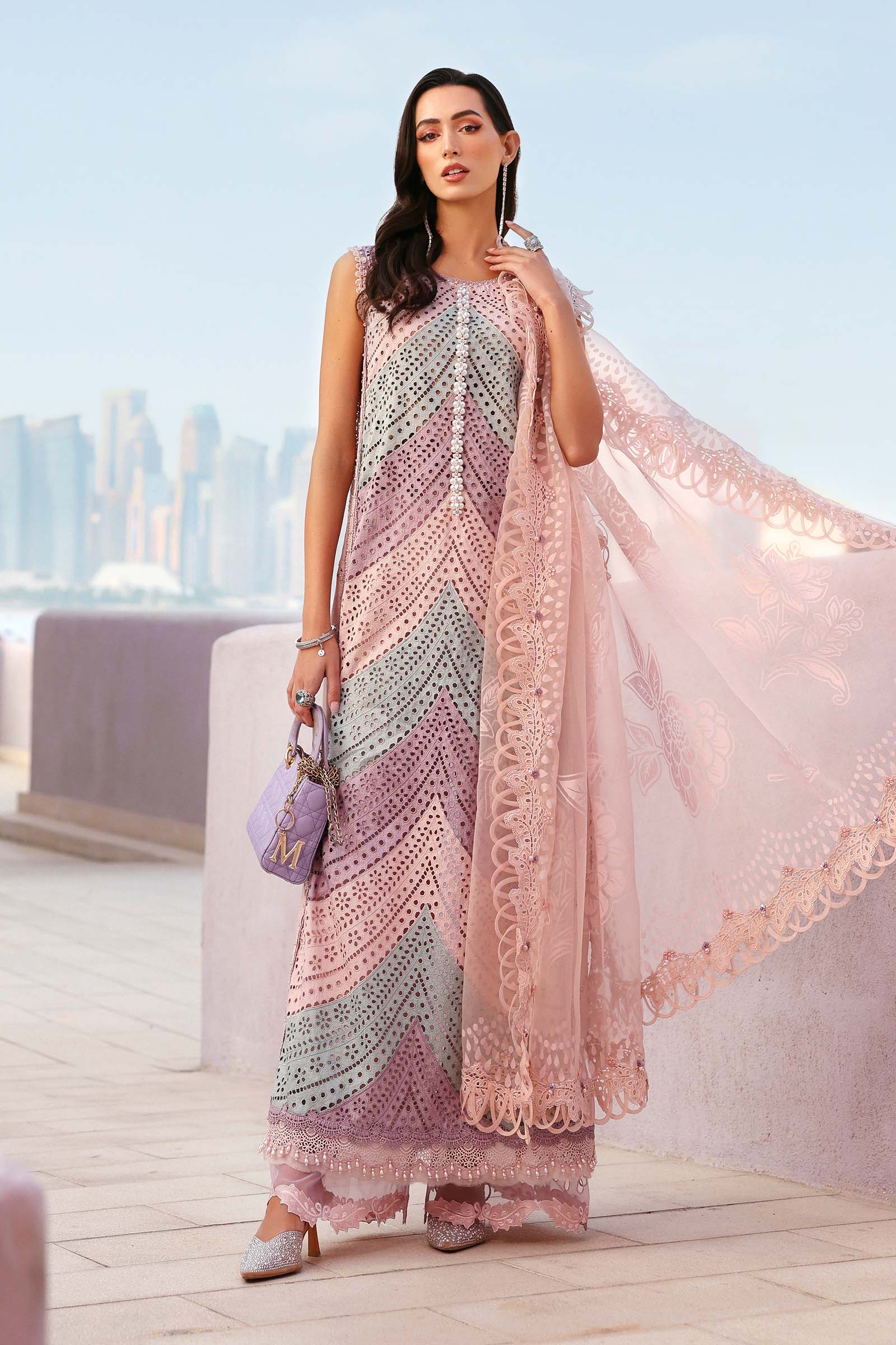 AFA - MARIA B - Luxury Lawn Unstitched Embroidered 3Pc Suit - 191