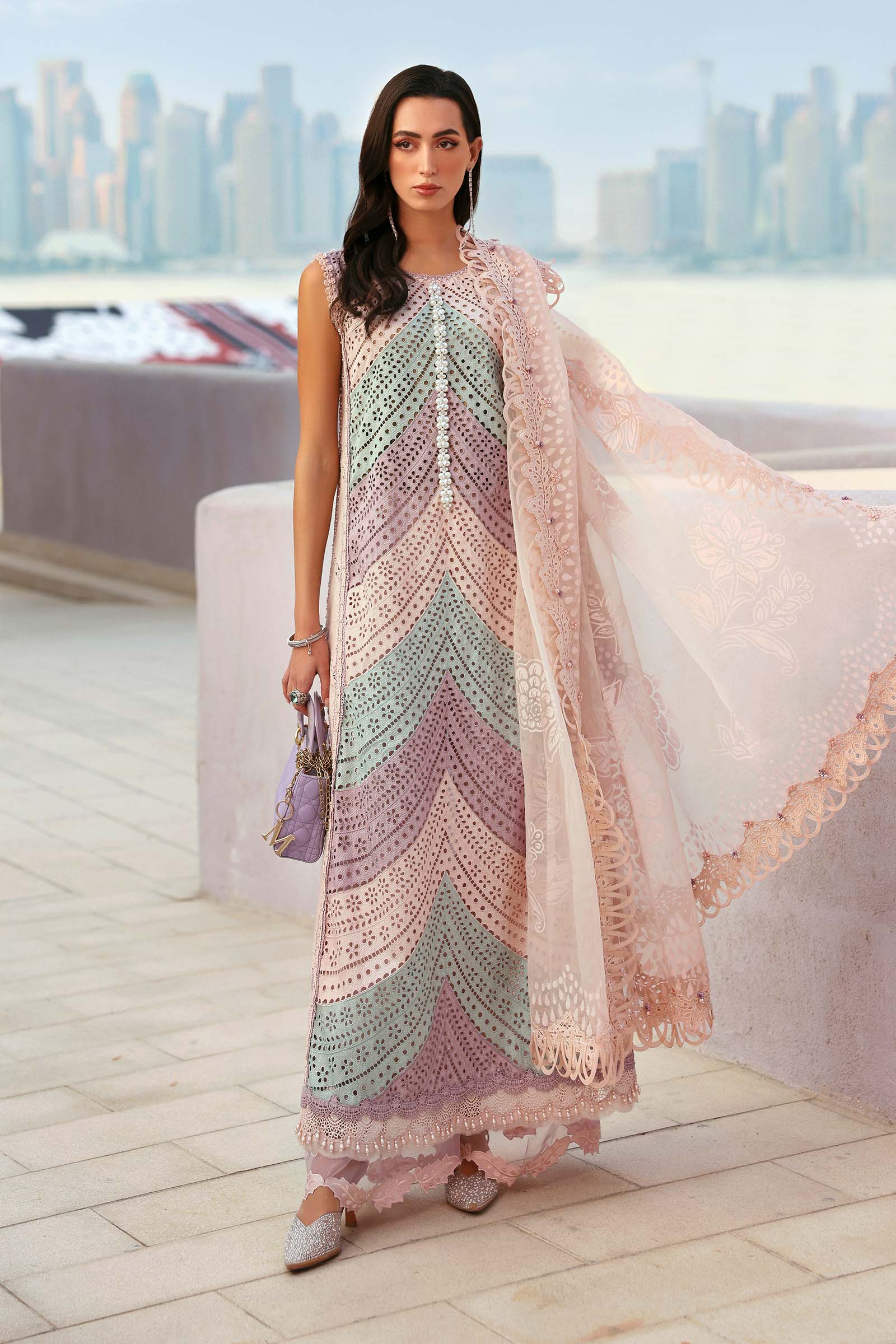AFA - MARIA B - Luxury Lawn Unstitched Embroidered 3Pc Suit - 191