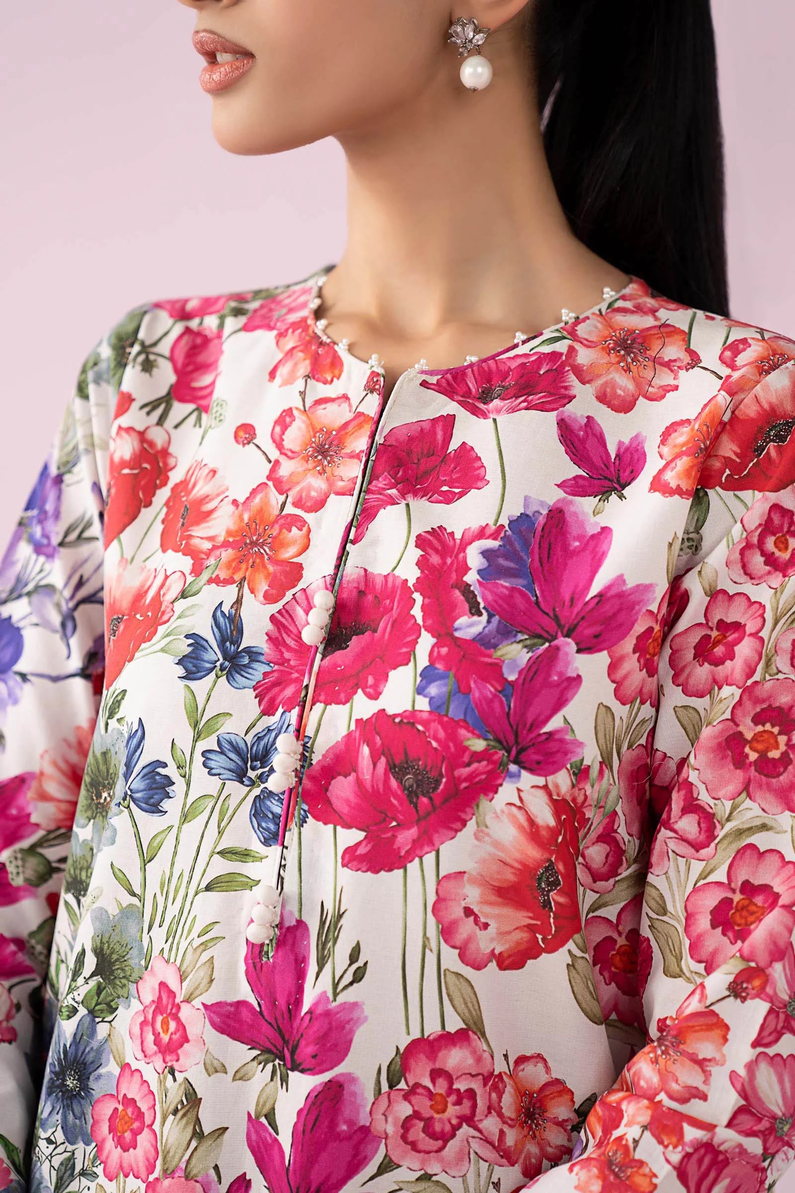 AFA - MARIA B - MPrints Embroidered Lawn Unstitched 3Pc Suit - 189