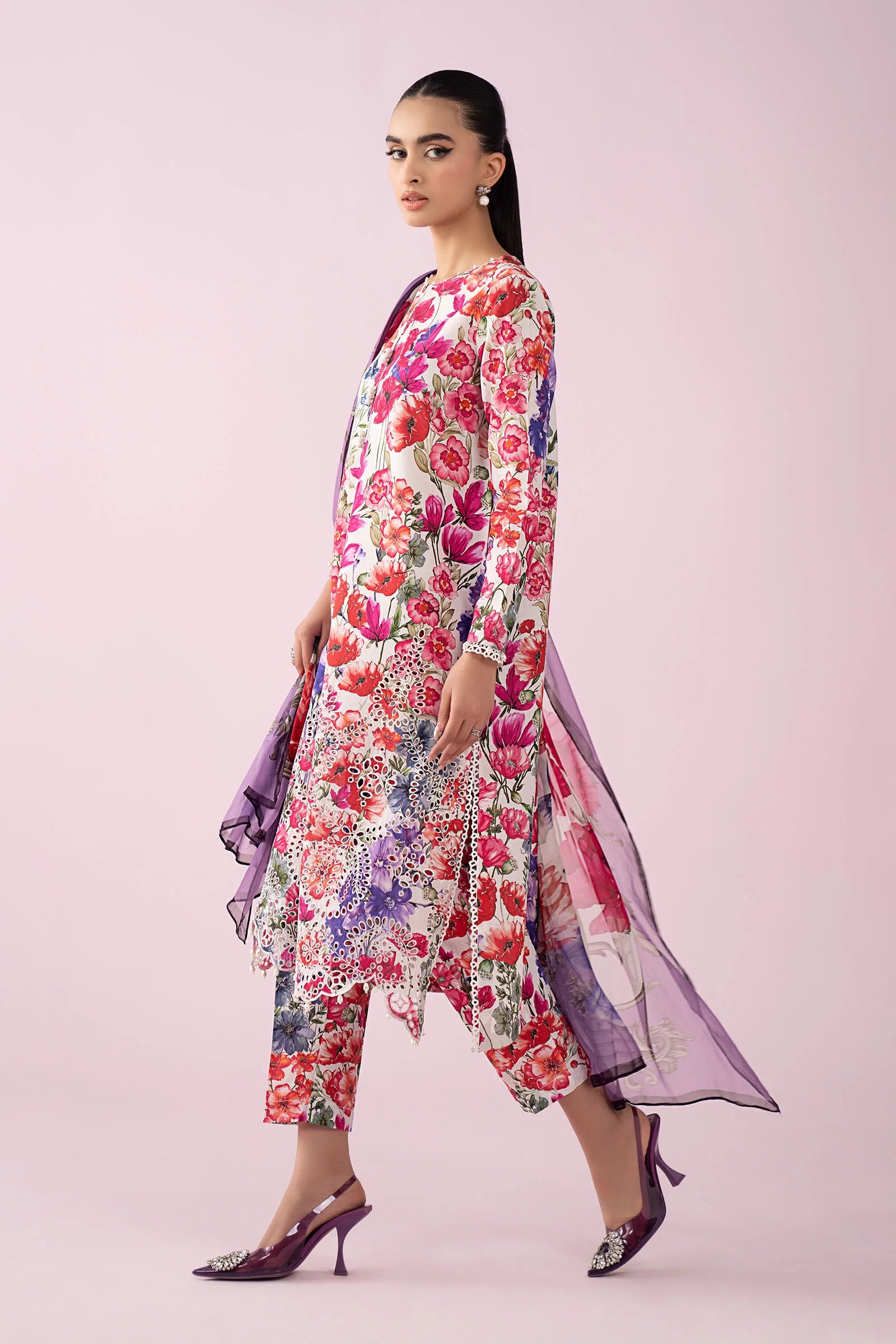 AFA - MARIA B - MPrints Embroidered Lawn Unstitched 3Pc Suit - 189