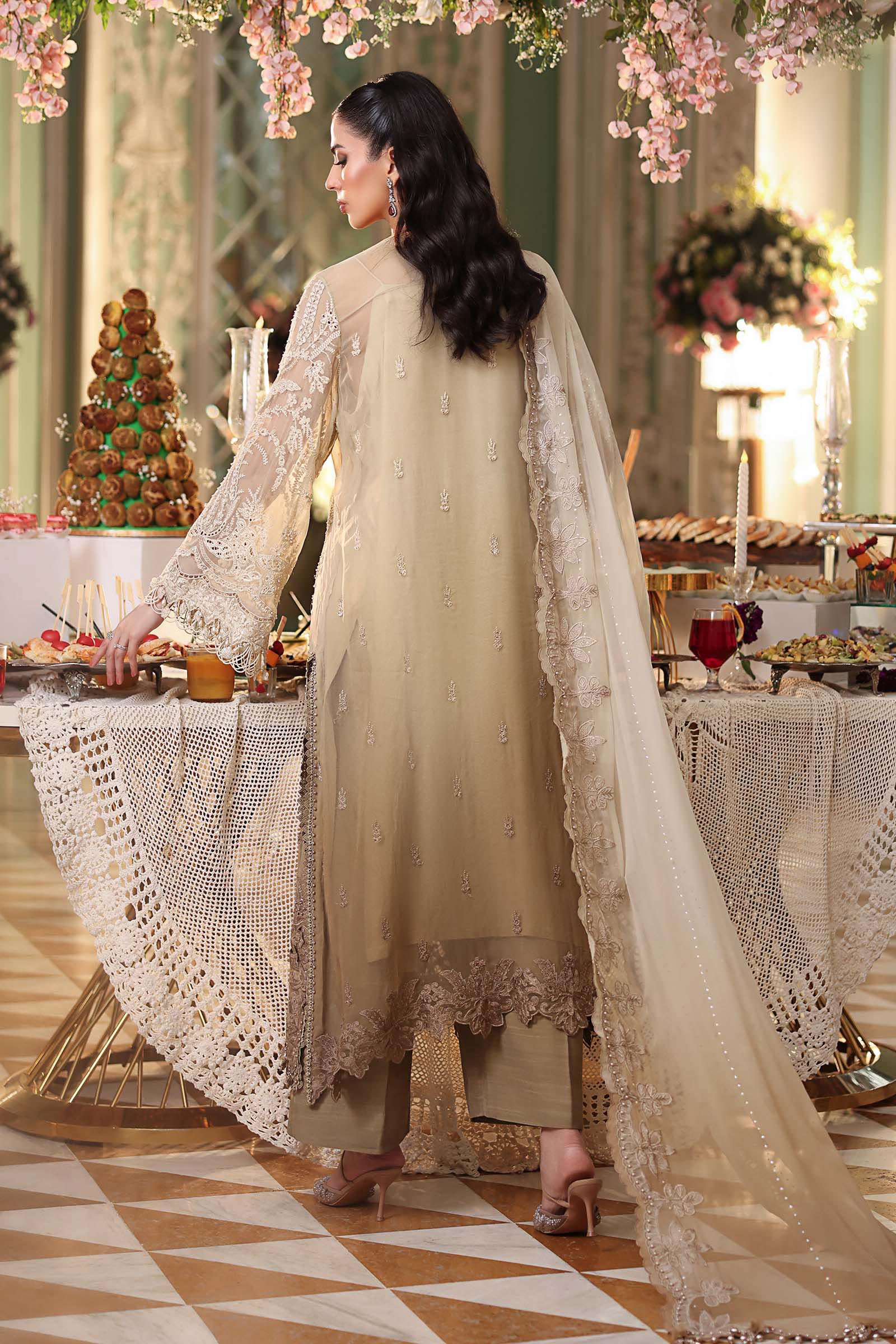 AFA - MARIA B - 3 PC Unstitched Embroidered Chiffon Suit - 170