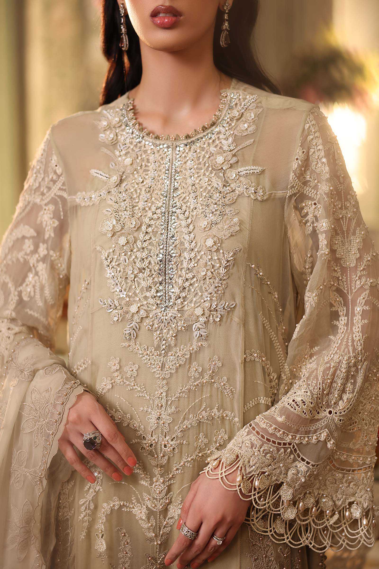 AFA - MARIA B - 3 PC Unstitched Embroidered Chiffon Suit - 170