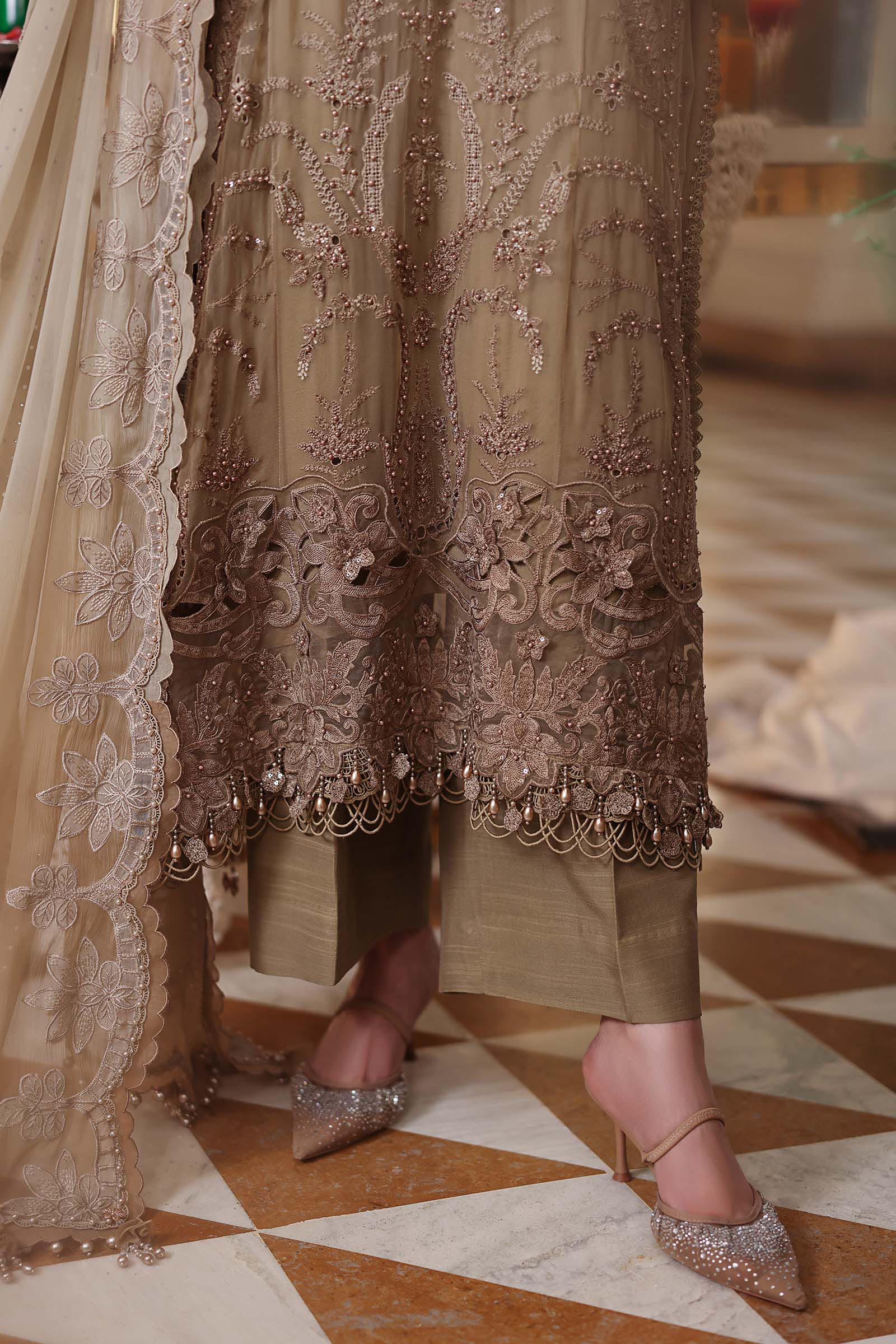 AFA - MARIA B - 3 PC Unstitched Embroidered Chiffon Suit - 170