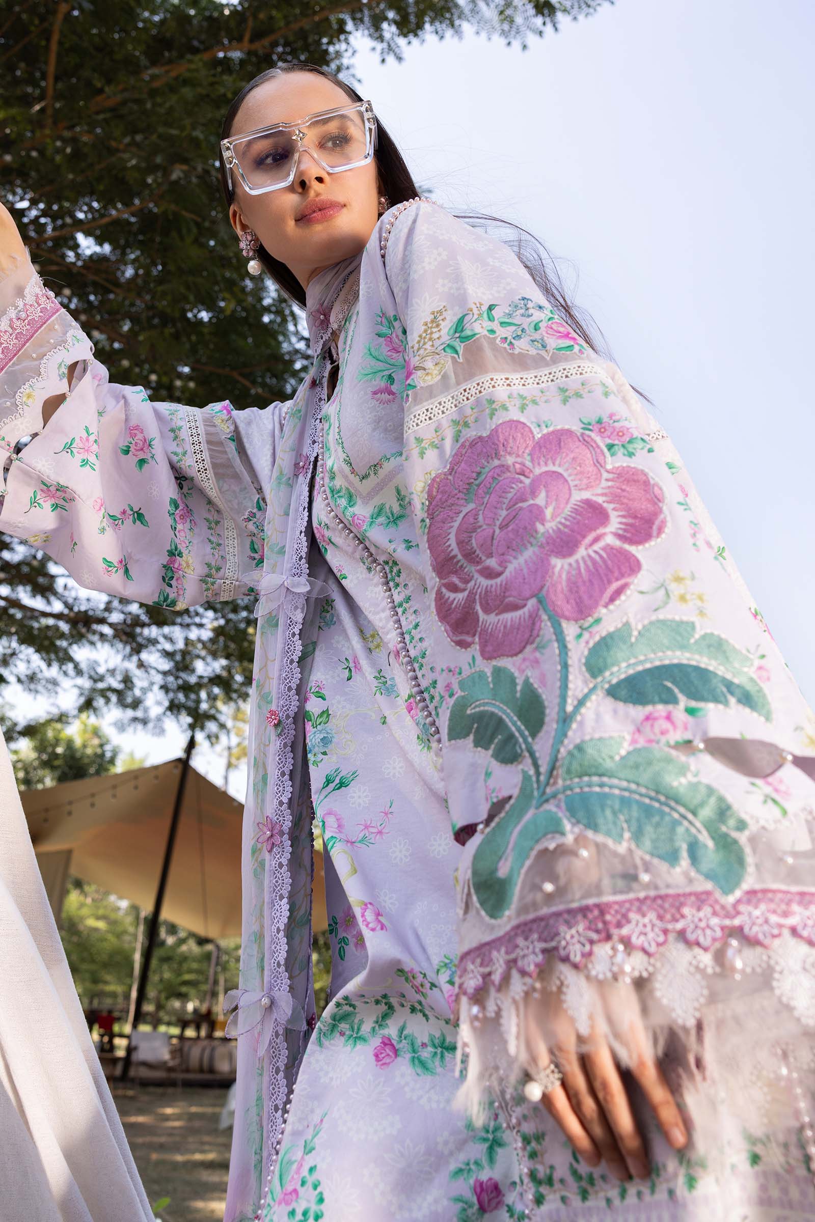 AFA - MARIA B - 3 PC Unstitched Embroidered Lawn Suit - 193