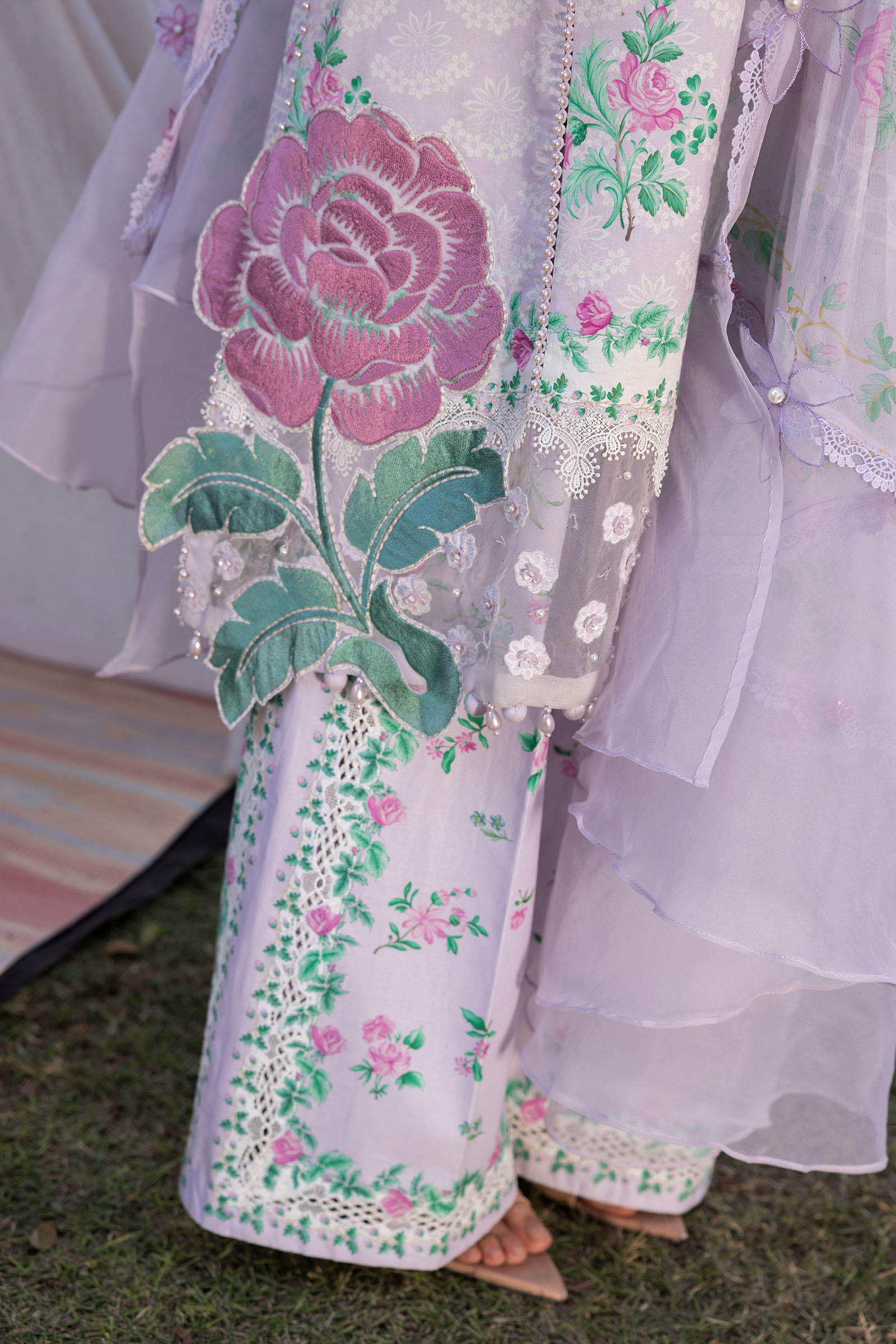 AFA - MARIA B - 3 PC Unstitched Embroidered Lawn Suit - 193