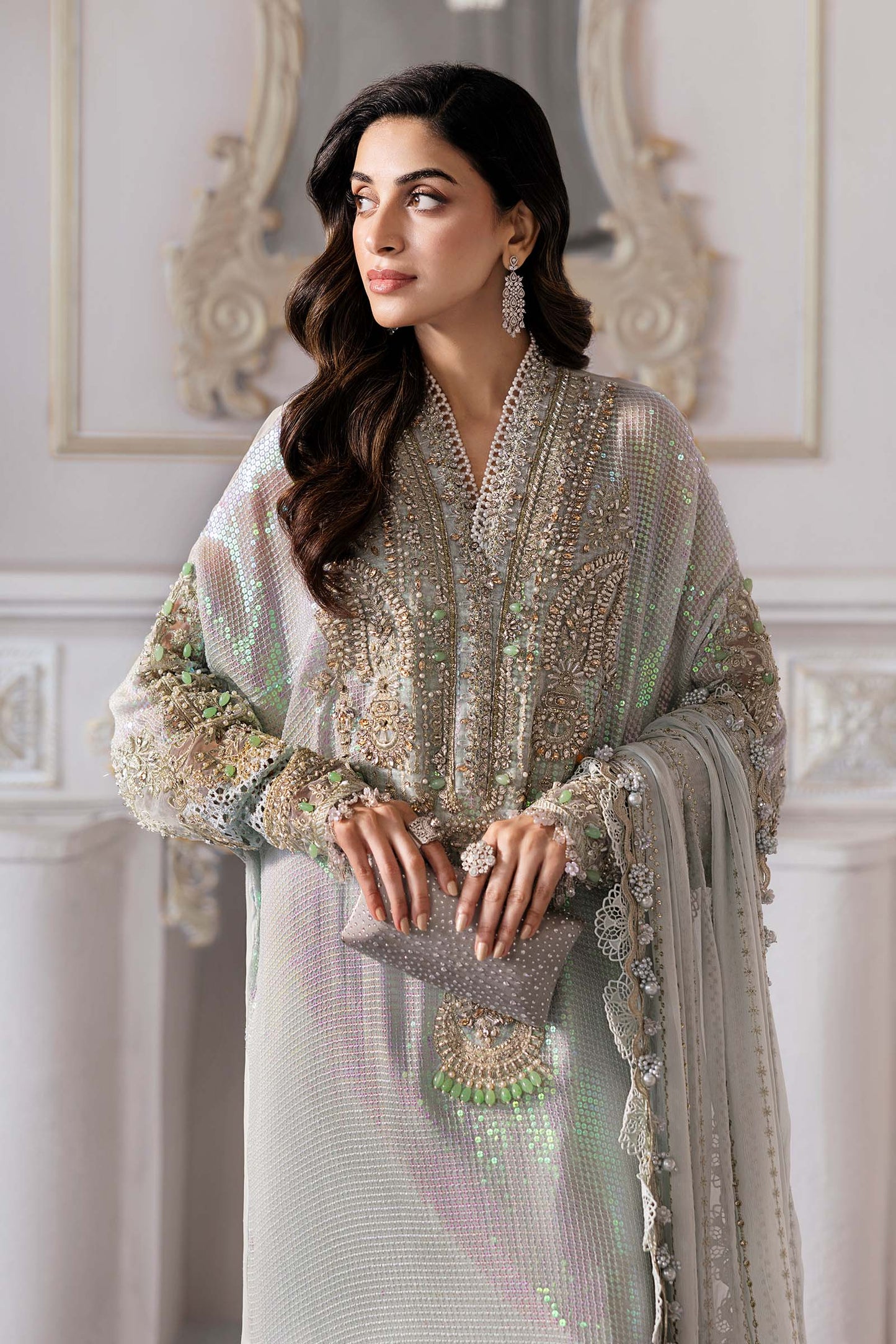 AFA - Maria B - 3pc Unstitched Chiffon - BD-3005 - 050