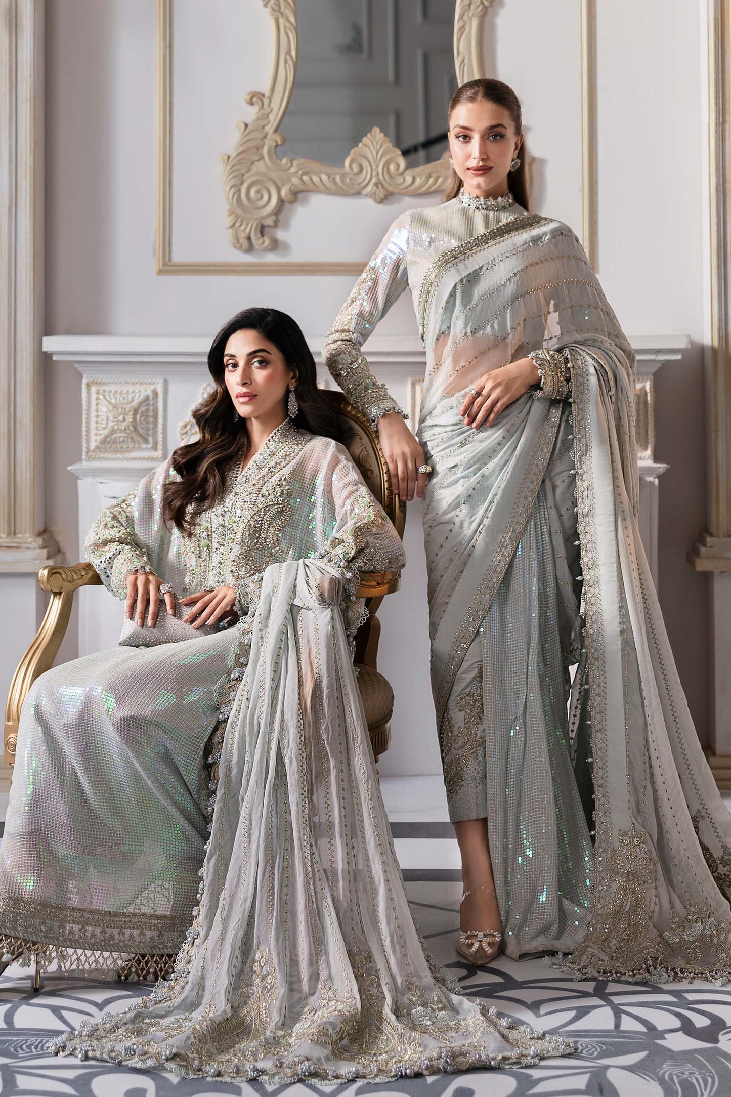 AFA - Maria B - 3pc Unstitched Chiffon - BD-3005 - 050