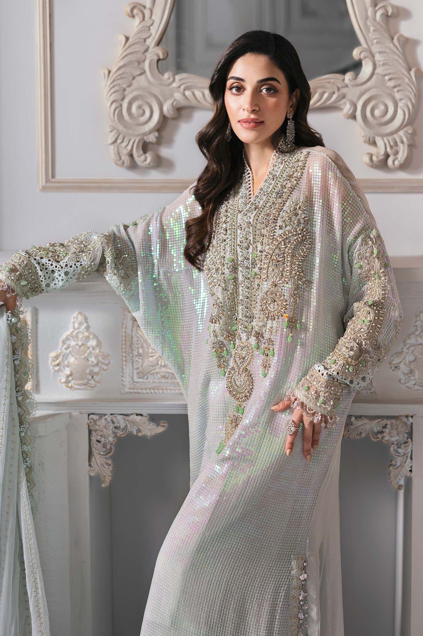 AFA - Maria B - 3pc Unstitched Chiffon - BD-3005 - 050