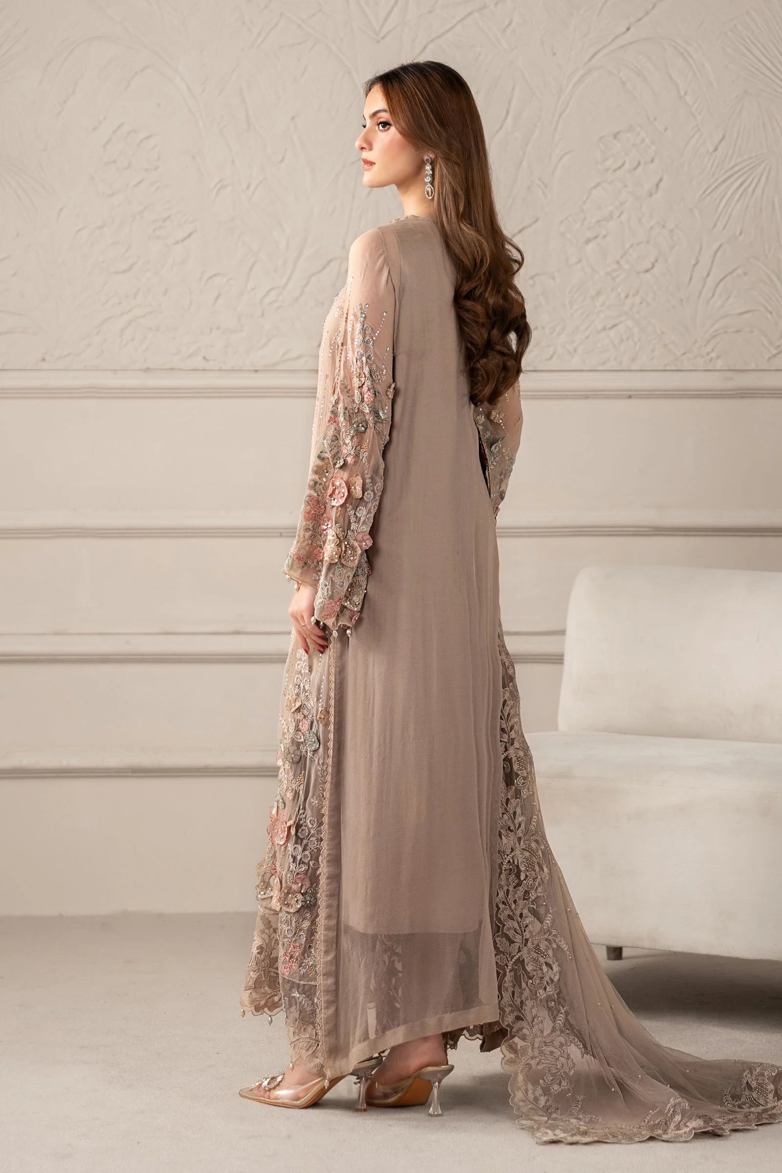 AFA - MARIA B - 3PC EMBROIDERED CHIFFON - 87