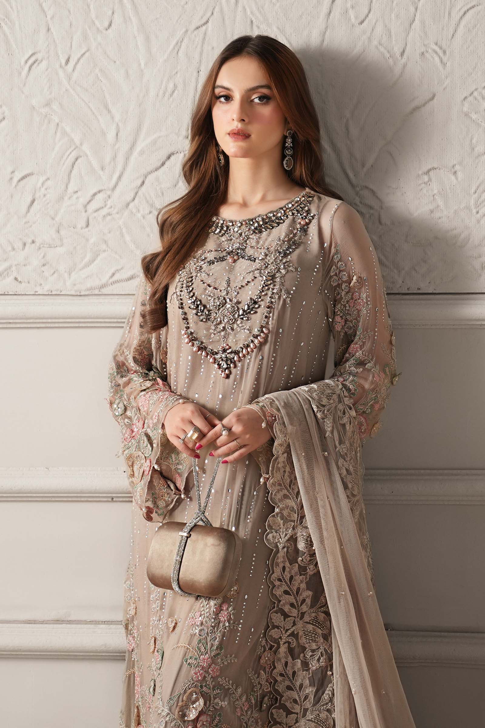 AFA - MARIA B - 3PC EMBROIDERED CHIFFON - 87
