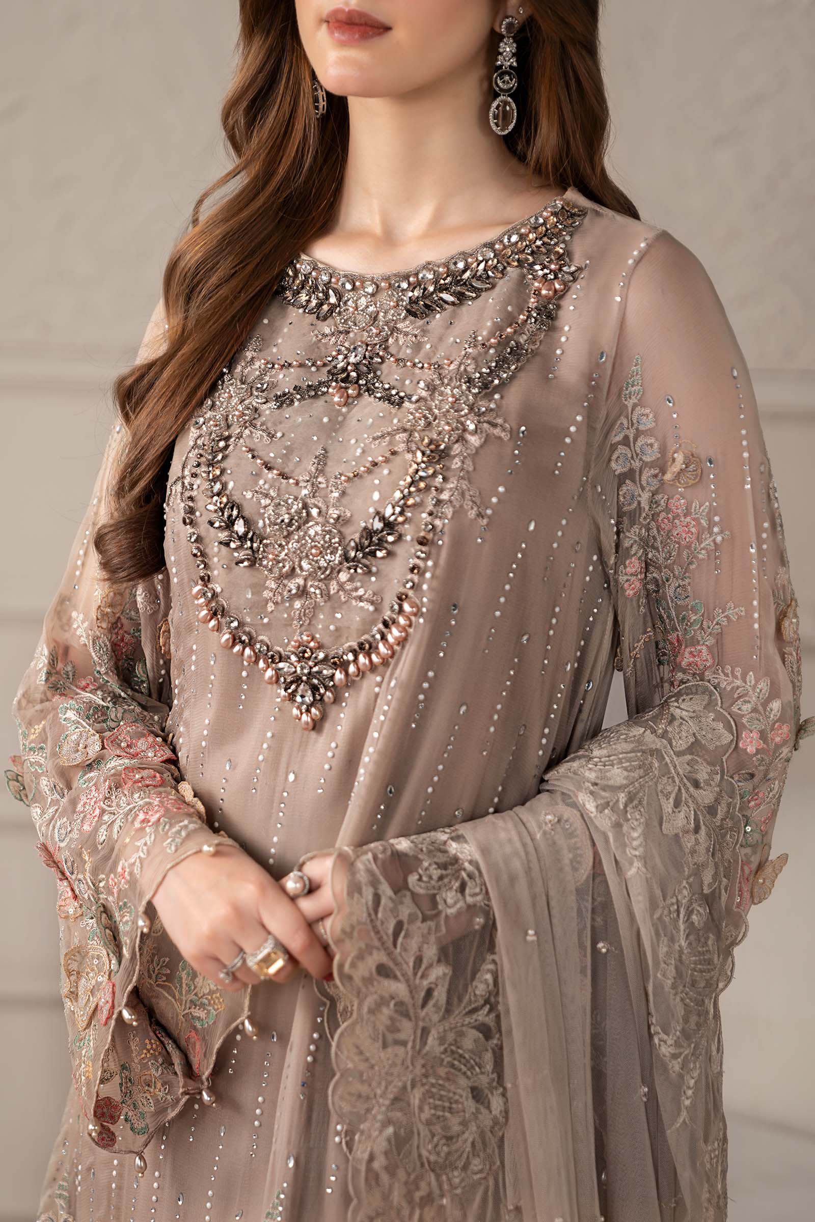 AFA - MARIA B - 3PC EMBROIDERED CHIFFON - 87