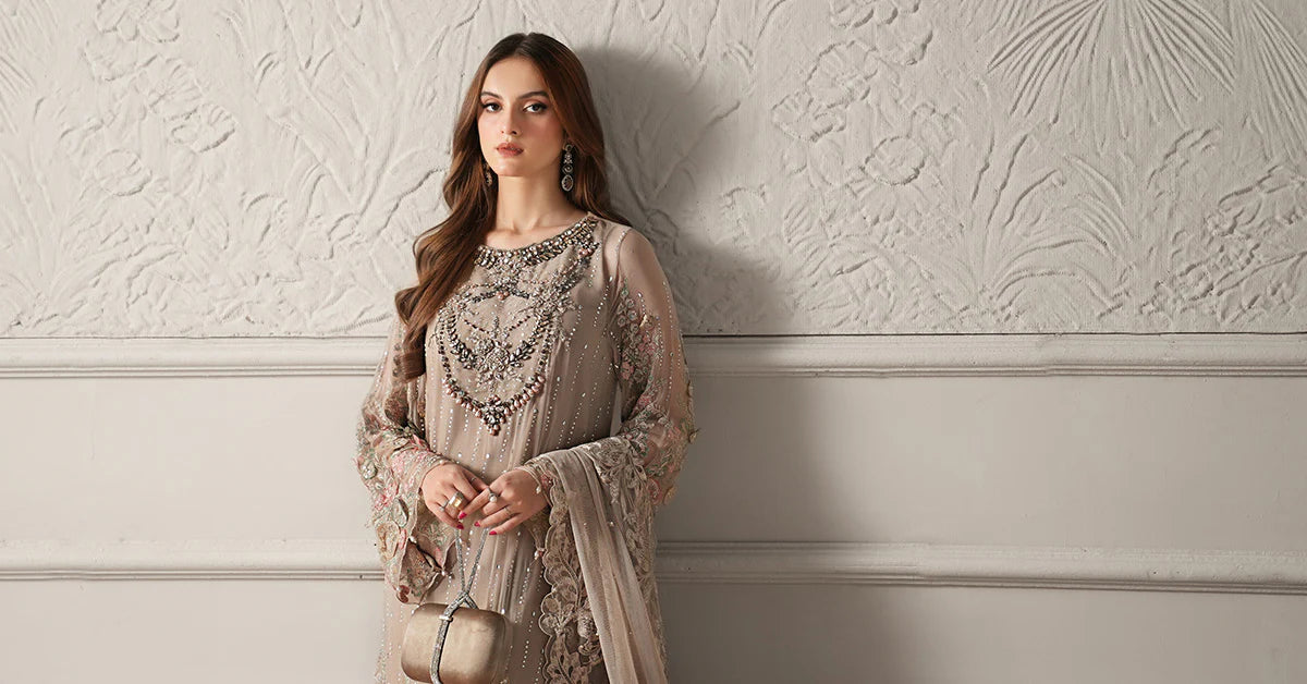 AFA - MARIA B - 3PC EMBROIDERED CHIFFON - 87