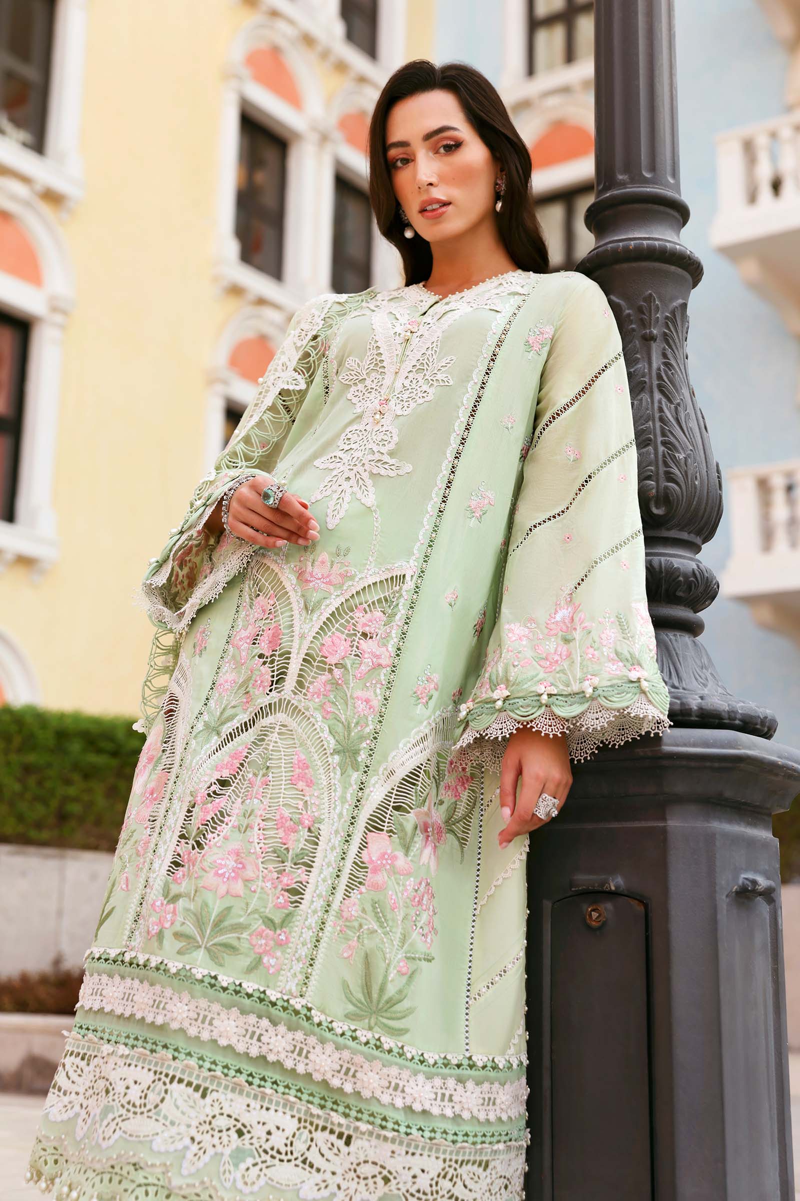AFA - MARIA B - 3 PC Unstitched Embroidered Lawn Suit - 184