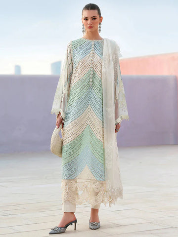 AFA - Maria B - Luxury Lawn Unstitched Embroidered 3Pc Suit - 186