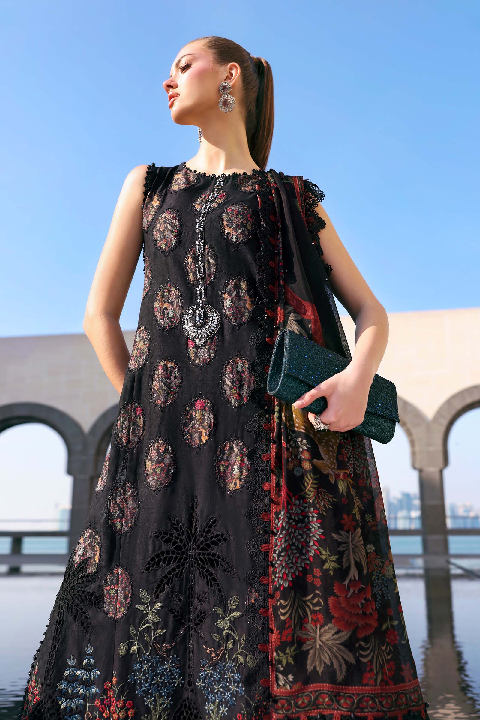 AFA - MARIA B - 3 Pc Embroidered Jacquard Lawn - 157