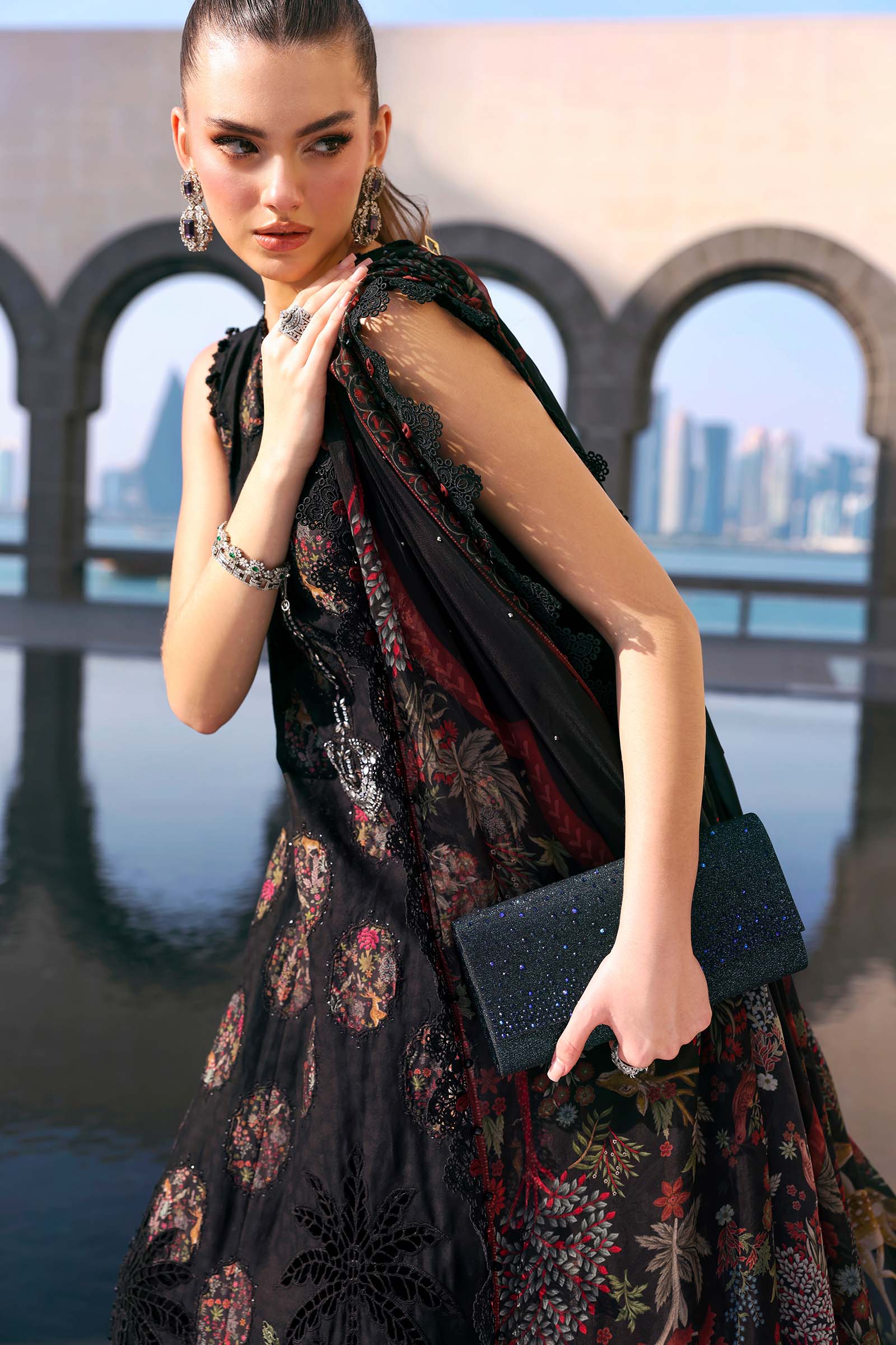 AFA - MARIA B - 3 Pc Embroidered Jacquard Lawn - 157