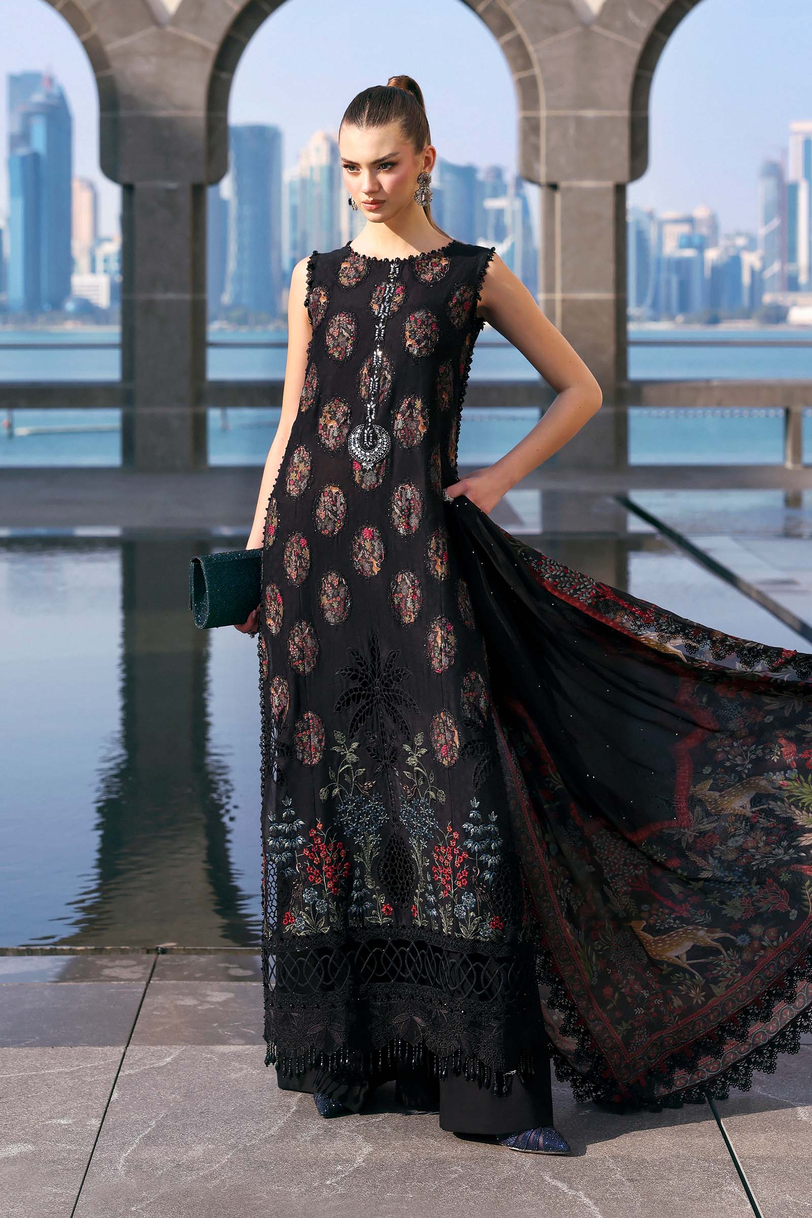 AFA - MARIA B - 3 Pc Embroidered Jacquard Lawn - 157