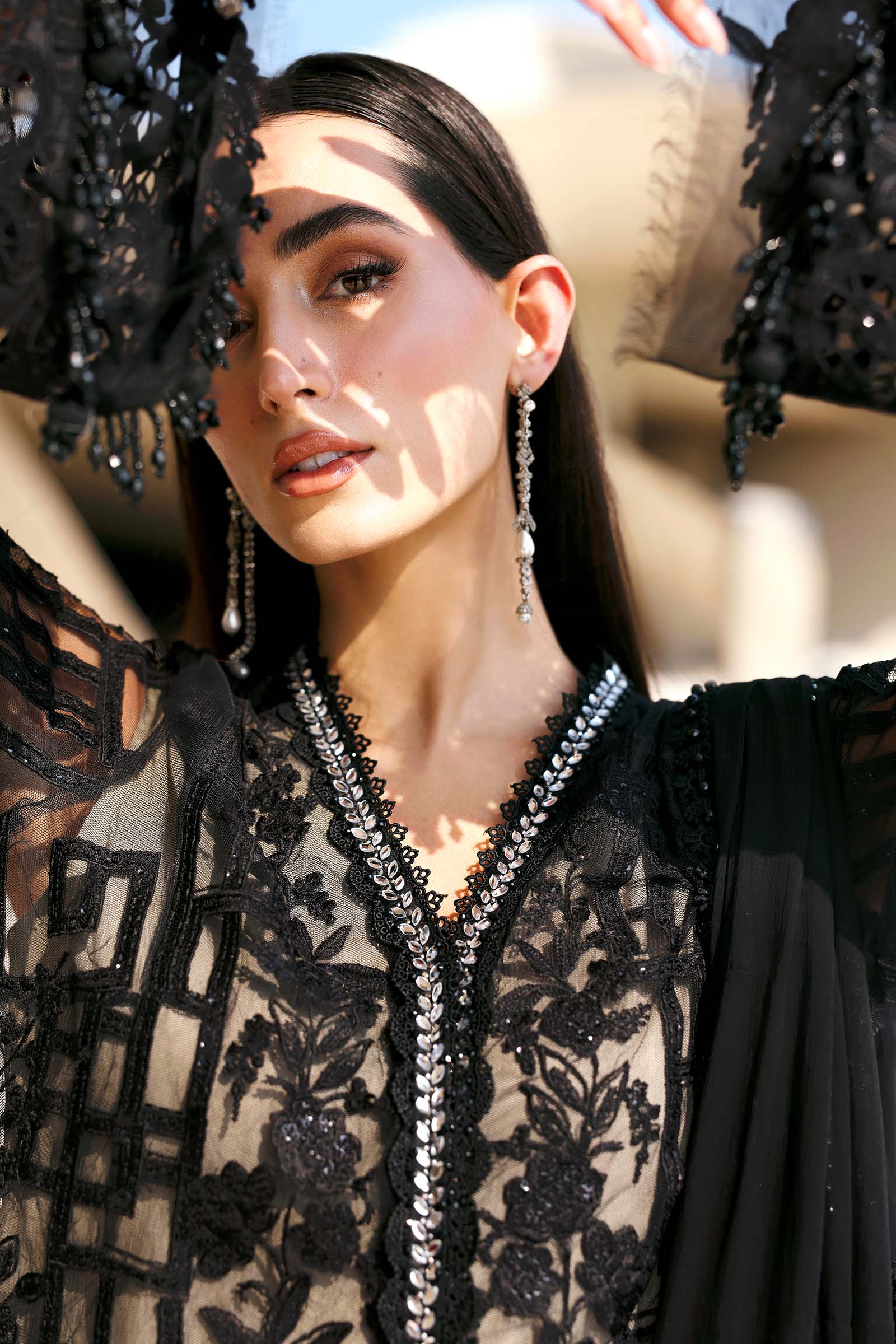 AFA - MARIA B - 3 Pc Unstitched Embroidered Net Suit - 190