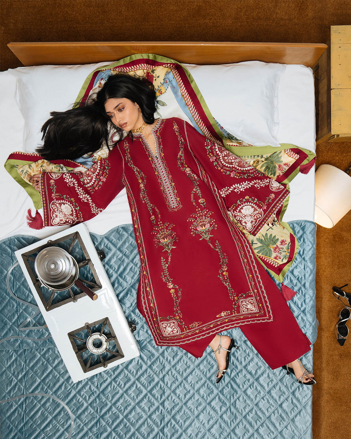 AFA - HUSSAIN REHAR LAWN  - JUGNU DIRYAZ - 3PC SUIT - 179