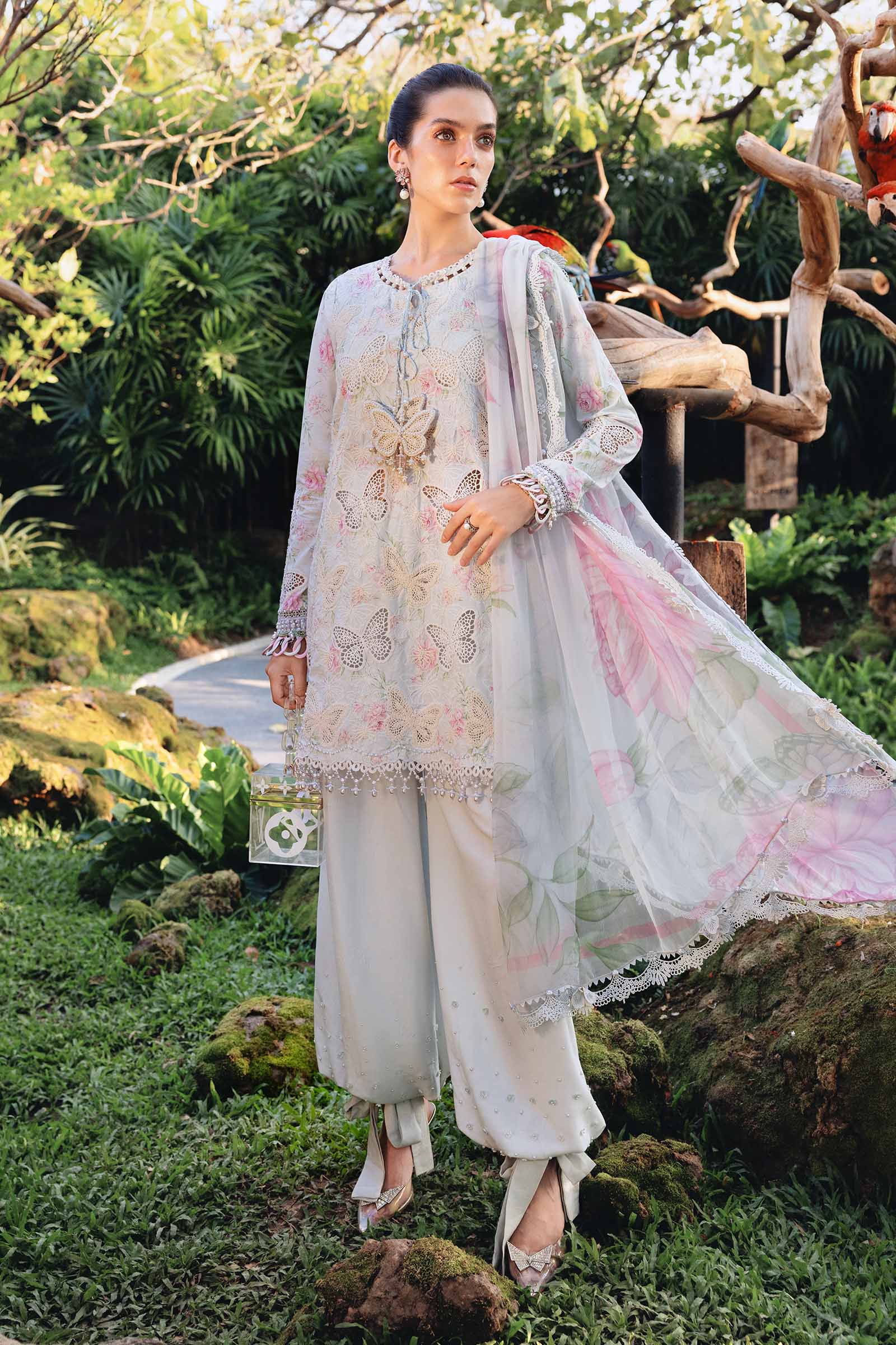 AFA - Maria.B - MPrints - Embroidered Lawn Unstitched 3Pc  MPT-2901-A - 242