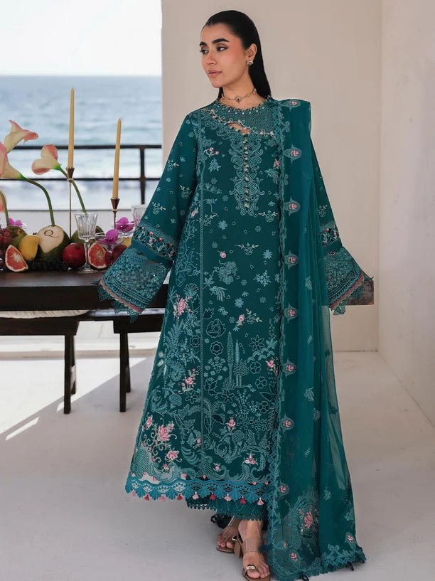 AFA - Qalamkar Sahil - ELIF - Embroidered Luxury Lawn Unstitched 3Pc SA-04 - 236