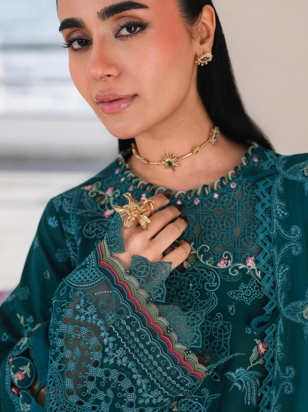 AFA - Qalamkar Sahil - ELIF - Embroidered Luxury Lawn Unstitched 3Pc SA-04 - 236