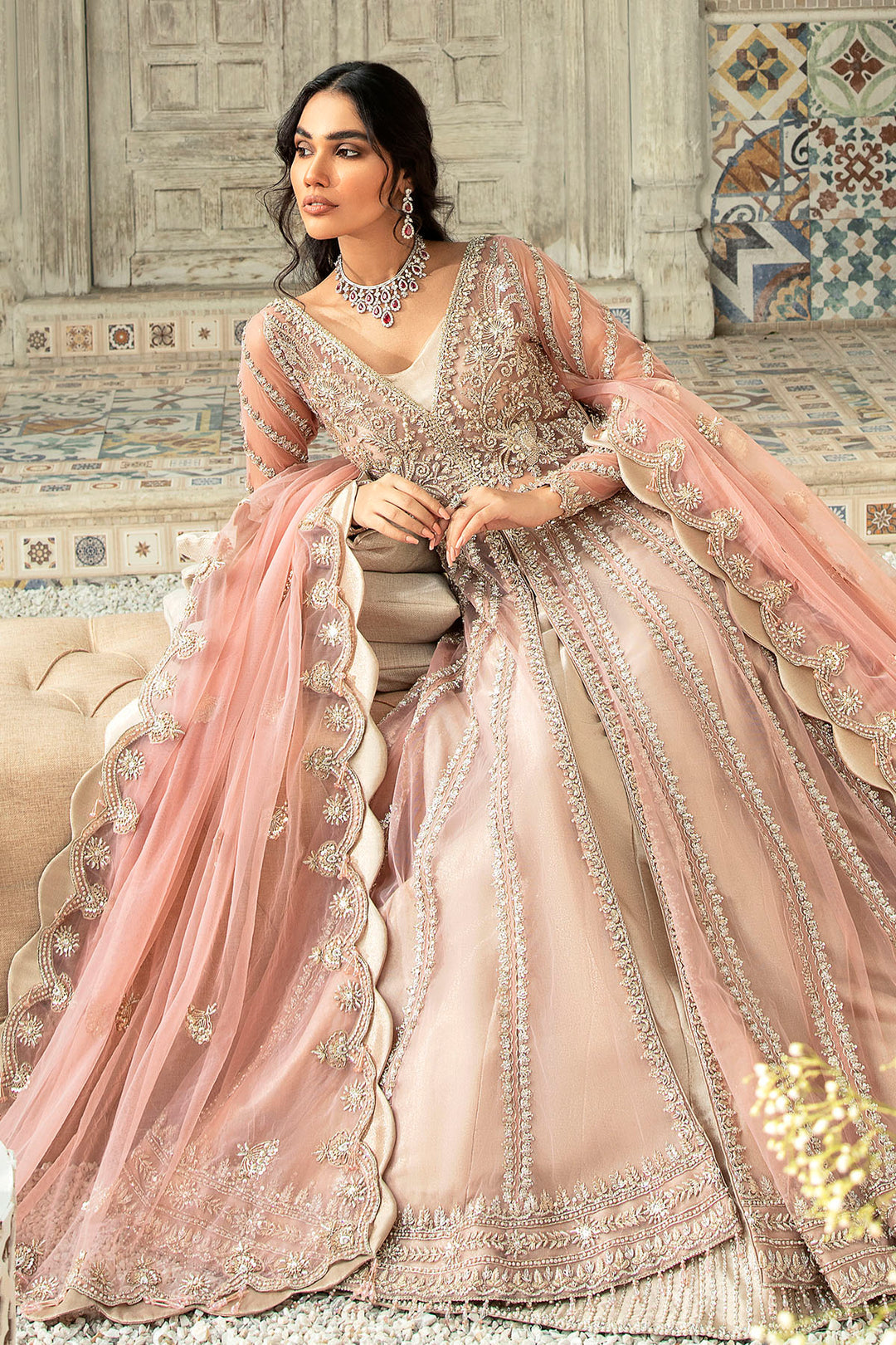 AFA - MOTIFZ - 0106-PALATIAL HAND EMBELLISHED SILK NET - 135