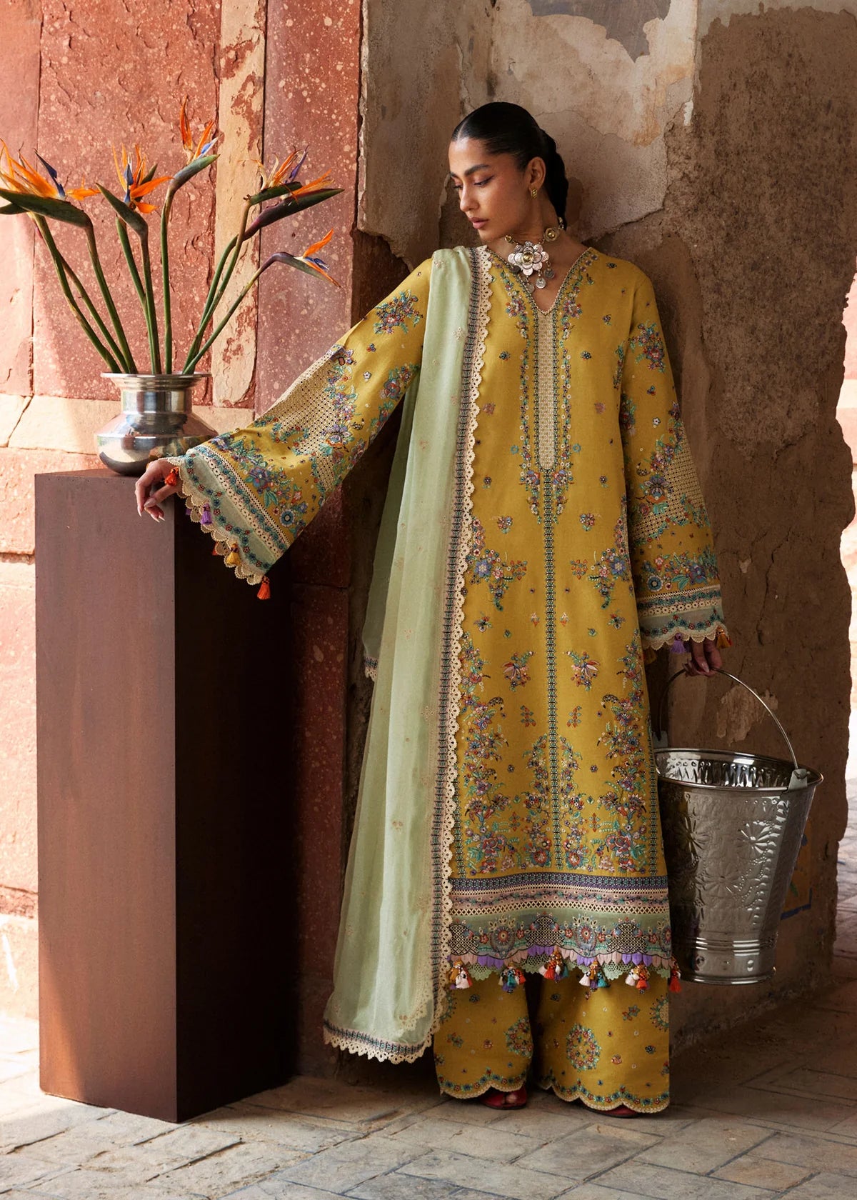 AFA - HUSSAIN REHAR LAWN  - Sari - 156