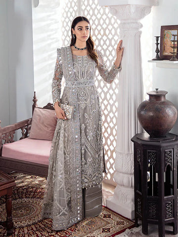 AFA - GULAAL - GULNOOR - 3PC EMBROIDERED NET - 125