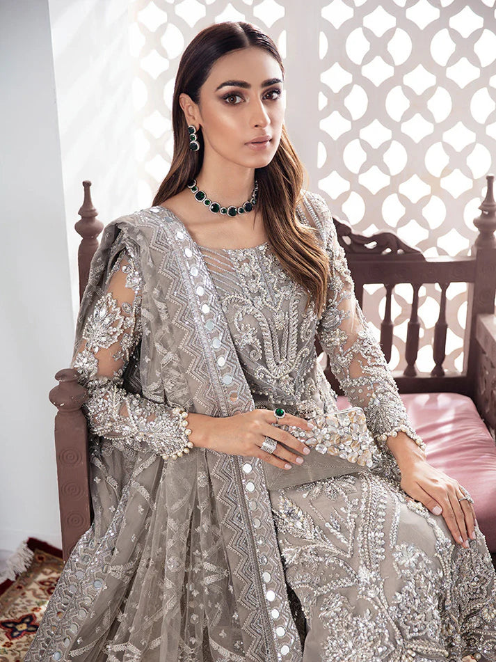 AFA - GULAAL - GULNOOR - 3PC EMBROIDERED NET - 125