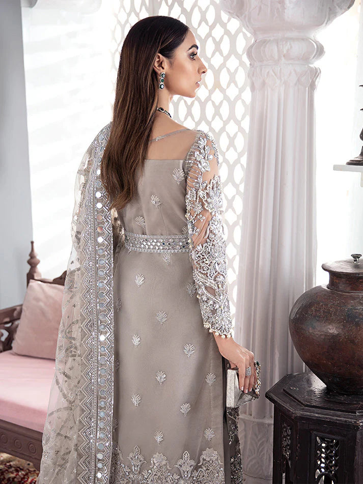 AFA - GULAAL - GULNOOR - 3PC EMBROIDERED NET - 125