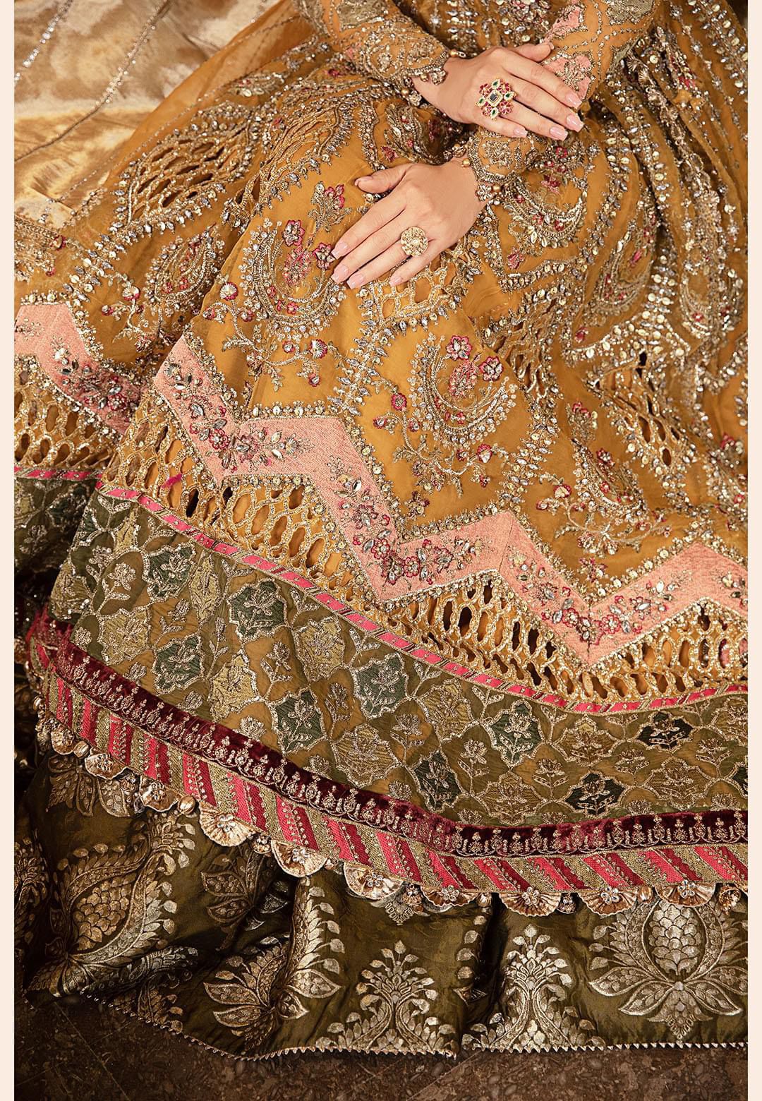 AFA - Maria B - 3 Pc Embroidered Organza Suit | BD-2907 - 101