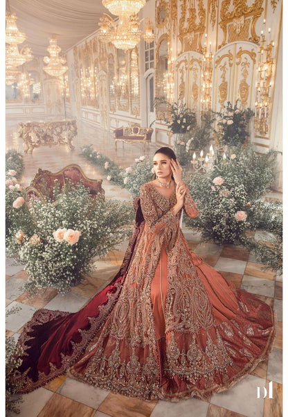 Maria B Mbroidered | Salmon Pink BD-2701