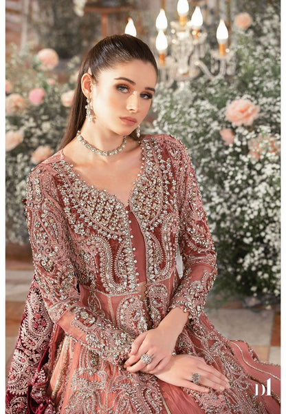 Maria B Mbroidered | Salmon Pink BD-2701