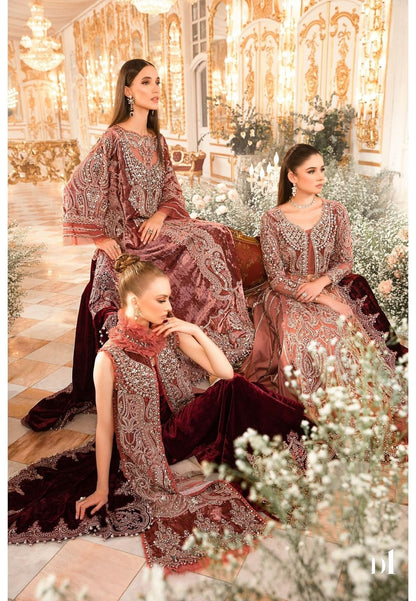 Maria B Mbroidered | Salmon Pink BD-2701