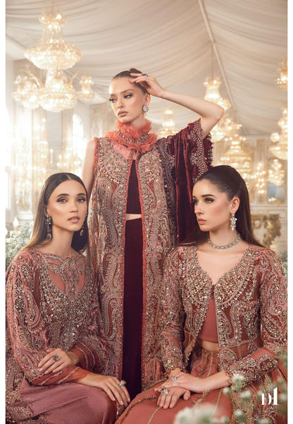 Maria B Mbroidered | Salmon Pink BD-2701