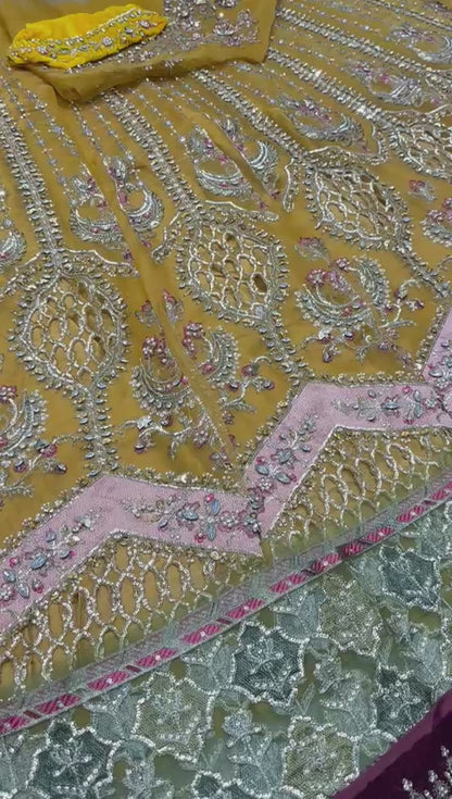 AFA - Maria B - 3 Pc Embroidered Organza Suit | BD-2907 - 101