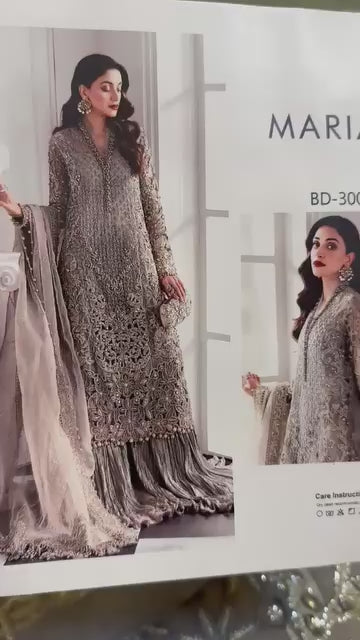 AFA -Maria B - 3 Pc Embroidered - 058