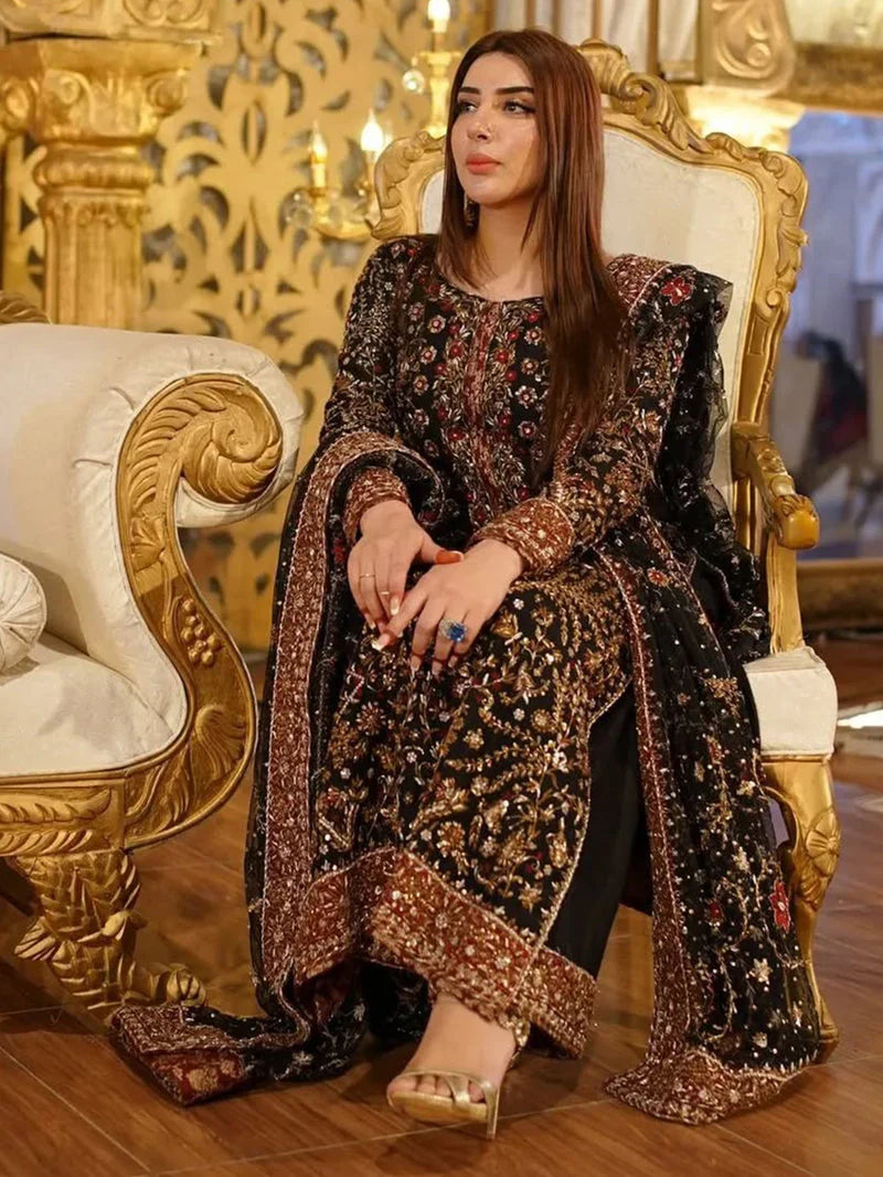AFA - HARIS SHAKEEL - BLACK FLORAL - 144