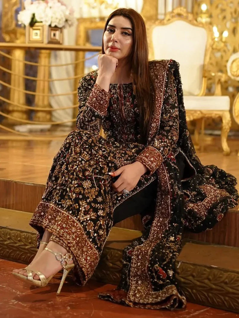 AFA - HARIS SHAKEEL - BLACK FLORAL - 144