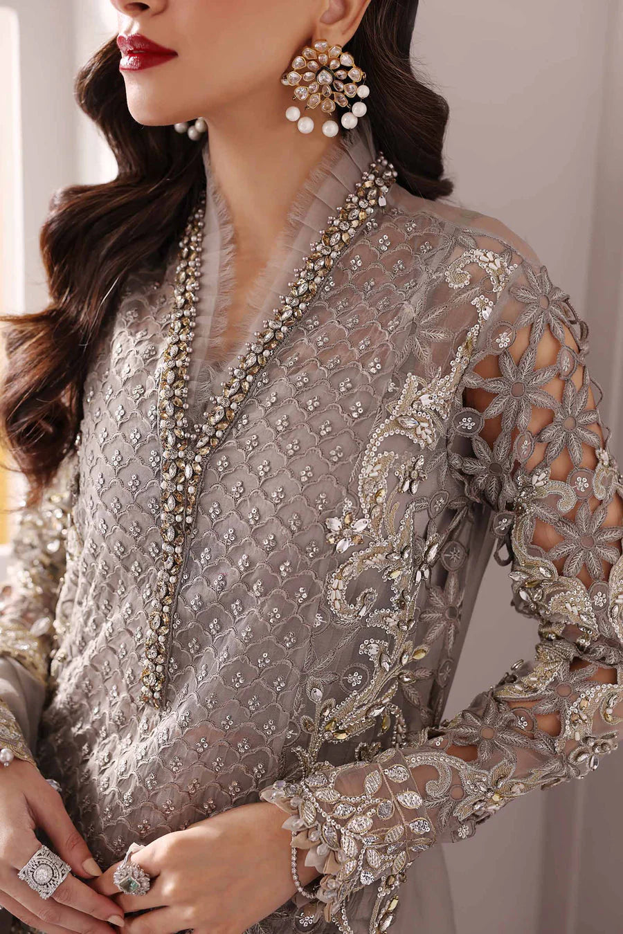 AFA -Maria B - 3 Pc Embroidered - 058