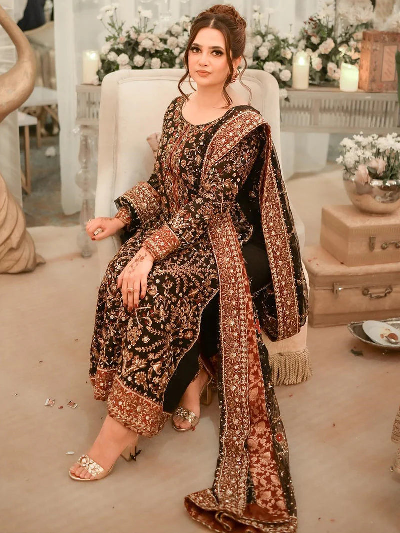 AFA - HARIS SHAKEEL - BLACK FLORAL - 144